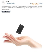 Mini Registratore Vocale H+Y